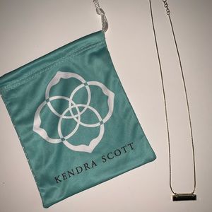 Kendra Scott Black& Gold Bar Necklace